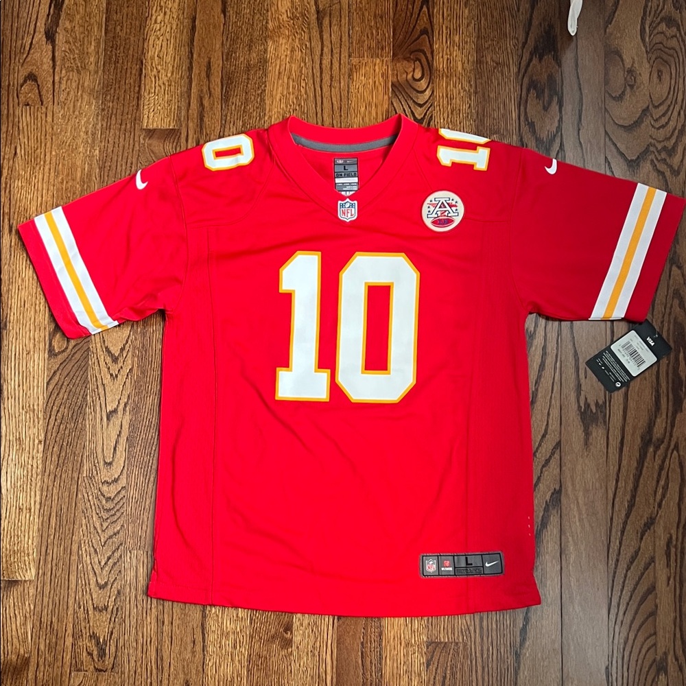 NWT Nike Tyreek Hill #10 Kansas City Chiefs Jersey Red Youth Size Large NFL